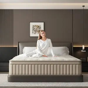 TVDFGTS 10/12/14 Inch Hybrid Mattress in a Box with Pocket Springs Pressure Relief Gas Firm Edges Breathable Washable Cover CertiPUR-US Fiberglass-Free Gel Memory Foam Infusion Ergonomic Design for Cozy Sleep