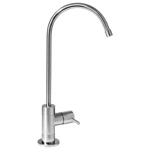 Designer Series | NSF Certified Lead-Free Contemporary Style Designer Drinking Water Faucet with Ceramic Disc Valve and LED Indicator (Brushed Nickel)