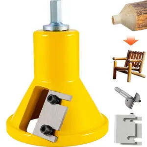 VEVOR Tenon Cutter, 1.5/ 38 mm Diameter, Premium Aluminum Steel Log Furniture Cutter, with Dual Straight Blades Button Screws Home Master Kit, Commercial Woodworking Tool for Home Beginner