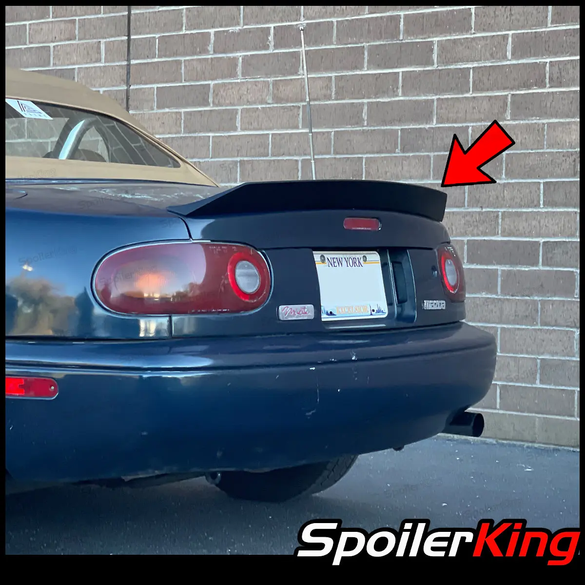 Spoiler King Duckbill Car Rear Spoiler for Mazda Miata NA (1990-1997), Auto Replacement Body Accessory (380P), Auto Accessories