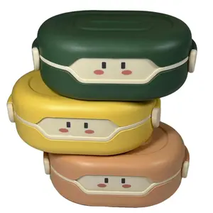 Small Snack Box with Compartments, Perfect for School, Work, Trip, and Picnic Lunch Boxes Tableware Traditional Lids