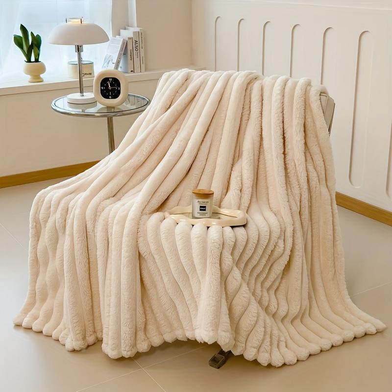 2026 New Year Gift Ultra-Soft Plush Blanket (Cream Color), Soft Skin-Friendly Warm & Comfortable, Ideal for Beds, Sofas & Home Decoration, Perfect Gift for All Seasons