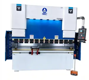 125T 2500 blue-white twisted shaft servo CNC bending machine is equipped with the E21 system