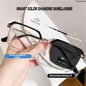 Day & Night Smart Glasses | Photochromic UV Protection - Indoor Clear & Outdoor Black Sunglasses