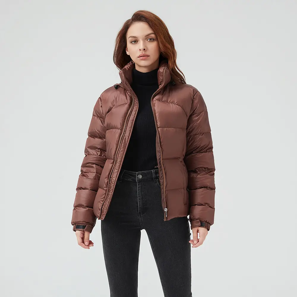 Fitouch Los Women's Down Puffer Jacket Bomber Coat | Thickened | 700+ Fill Power