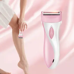 Women's Electric Shaver, USB Rechargeable, Three-In-One Full Body Use, Armpit Trimmer for Private Hair Removal, Ladies Pubic Hair Remover