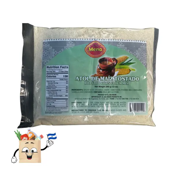 Dona Mena Atol de Maiz Tostado - Roasted Corn Flour Mix 12 oz