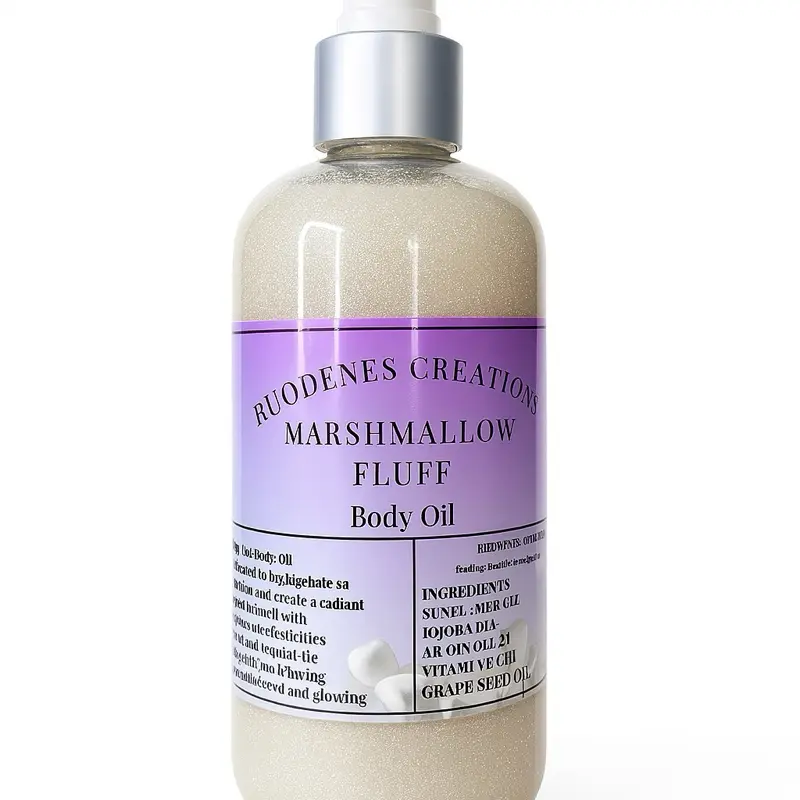 Marshmallow fluff scented body oil (250ml) Marshmallow fluff scented body oil (250ml)