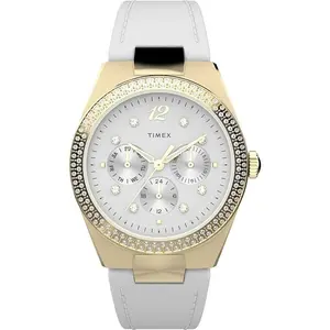 Timex Simone Multifunction Gold-Tone/White Ladies Watch TW2V80500