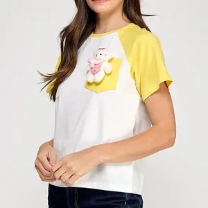 T0018-Doll Shirt 95%Cotton 5%Spandex.. Casual