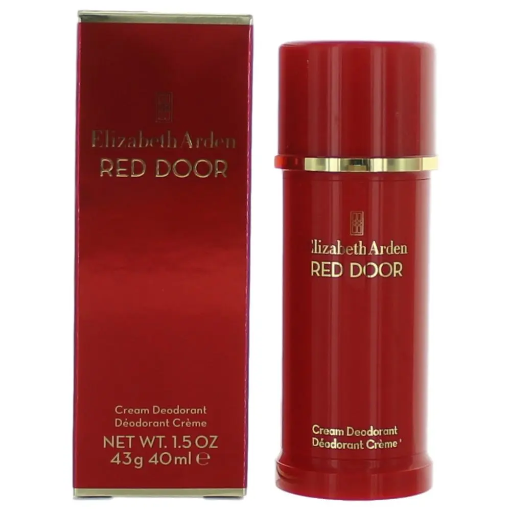 Red Door Cream Deodorant for Women, 1.5 oz, Soft Powdery Floral Fragrance, Body Care Scent with Red Rose Notes, 1.5Oz, Deodorizing