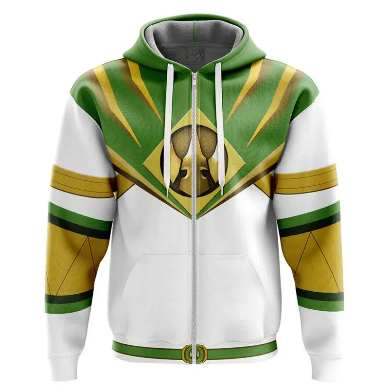 Lord Drakkon Mighty Morphin Zip Hoodie Jacket Unisex Basic Fleece Fabric Oversized Fit Soft Comfortable Durable Stitching 3D Graphic Hoodie