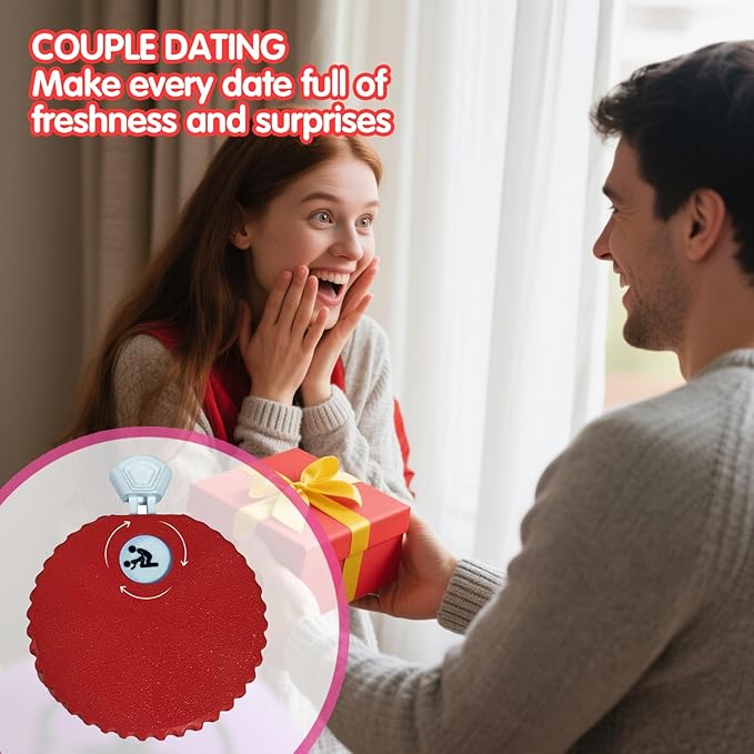 Couples Fun Decision Wheel – Romantic Date Night Game Spinner for Him & Her | Relationship Icebreaker & Surprise Challenge Picker, Compact, Unisex Use Couples Fun Decision Wheel – Romantic Date Night Game Spinner for Him & Her | Relationship Icebreaker & Surprise Challenge Picker, Compact, Unisex Use