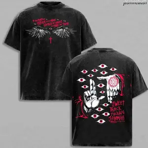 Limited Edition Alucard Hellsing Hand Signs Anime Double Printed Oversize Lightweight Acid Washed Tee, Gift For anime lover  U2U