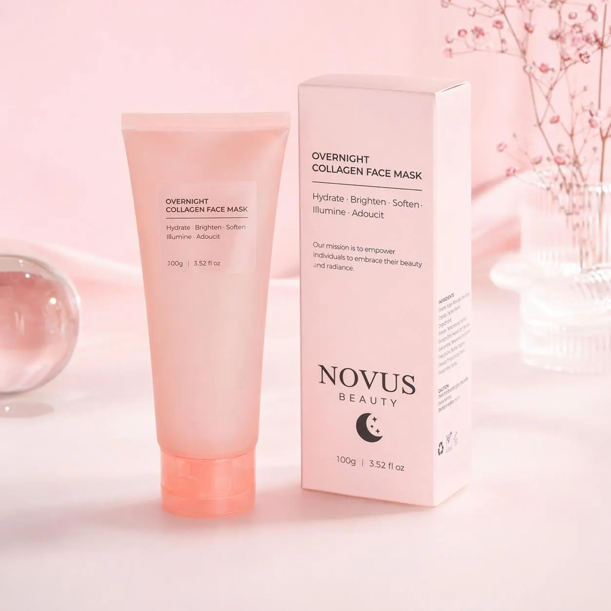Novus Beauty- Overnight Collagen Face Mask Major Fade