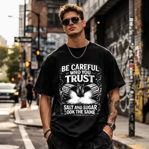 "Be Careful Who You Trust" Streetwear Graphic Tee | Salt and Sugar Look the Same Funny Quote T-Shirt | Edgy Urban Aesthetic Unisex Top