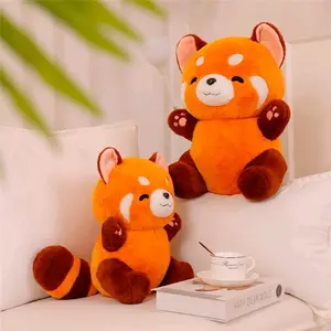 "Raccoon Red Panda: The Fluffy-Haired Hug Pillow for Kids"
