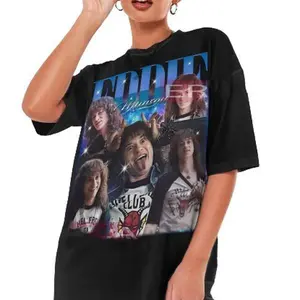 Eddie Munson Vintage Inspired Graphic Tee Shirt