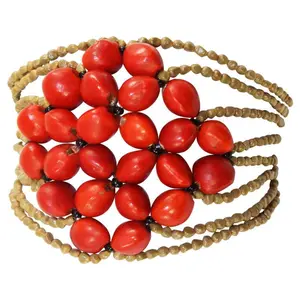 Eco-friendly Good Luck Bracelet for Women w/Meaningful Huayruro Red Seeds