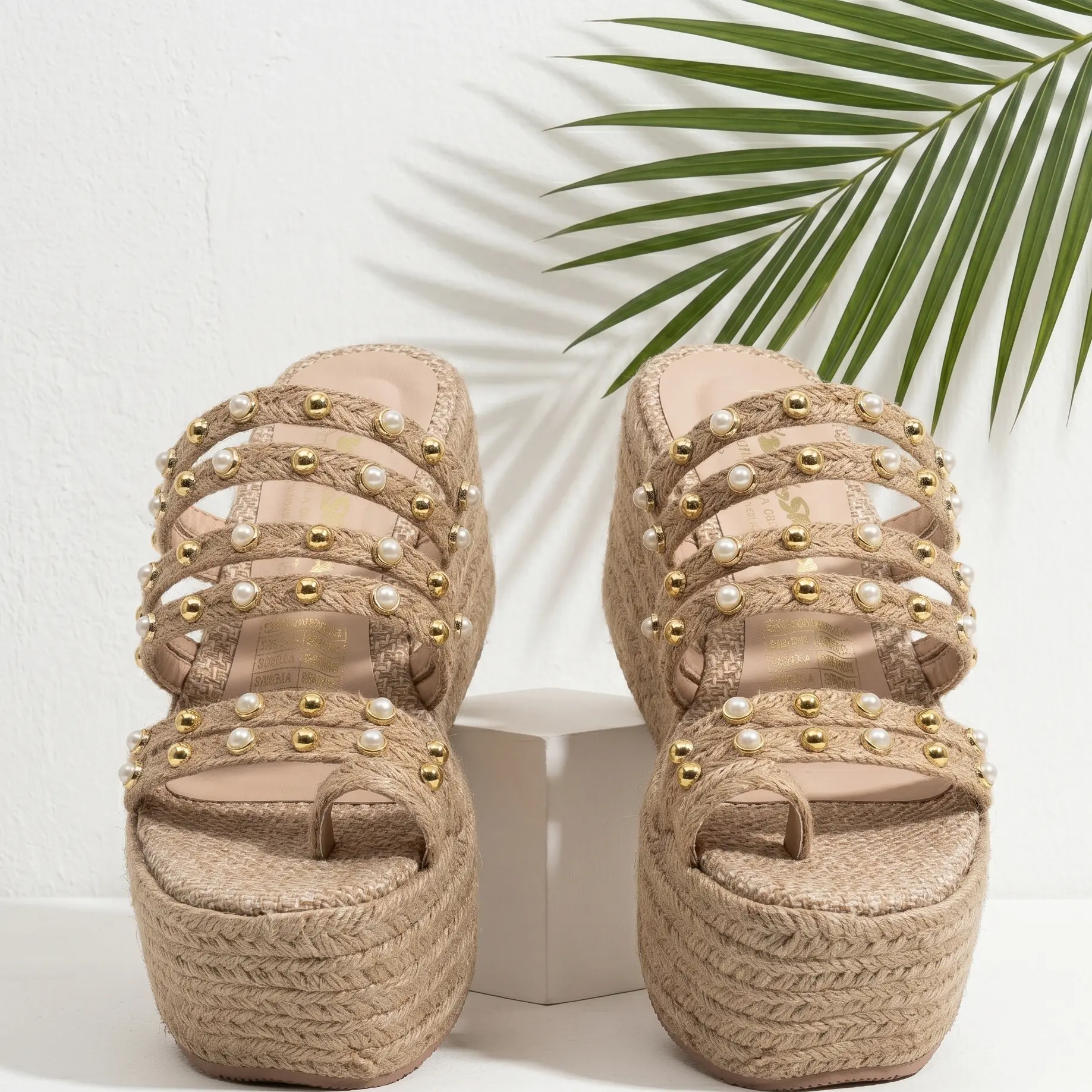 Alexa Women's Handmade High-Quality Comfortable Platform Heart Sandals - Slim-Fit Design, Women's Footwear Shoe