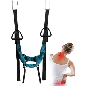 Cervical Neck Traction Device for Home Use, Portable Neck Stretcher Hammock Over Door for Neck Pain Relief, Neck Sling for Spine Decompression