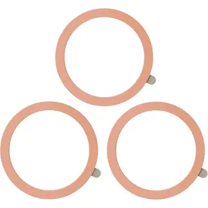 Universal Metal Ring Sticker for  Charger Compatible with //Android All Cellphones,  Mount/Phone Holder Conversion Accessories, 3 count, Rose