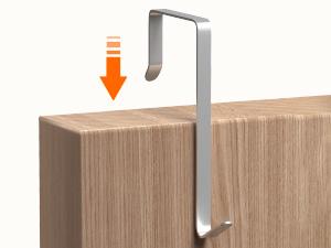 Lifewit Over the Door Organizer with Clear Window and Mesh Pockets, 5 Shelves, Anti-Tilt