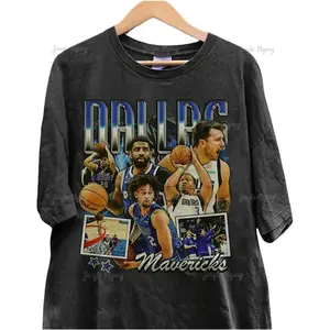Vintage Dallas Luka Dončić Kyrie Irving Basketball, Mavericks Basketball Shirt Christmas Gift, Basketball 90s Vintage Gift Casual Menswear chappellroanmerch