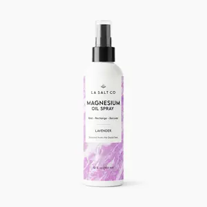 LA SALT CO Dead Sea Magnesium Oil Spray Lavender | Pure Dead Sea Water | Fast Absorbing | Relaxation & Recovery | Calming & Soothing | 12 oz