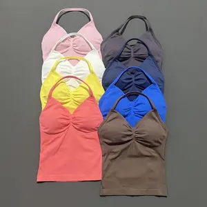 (With logo) DFYFN   Gym Halter Top Woman Longline Strappy tank Padded Yoga Clothing Removable Cups Yoga Tank Tops Fitness Workout Running Activewear Plaid Wool Blend High Waist Skirt Flag Print Hoodie Slim Shape Men's Moisture Wicking T-Shirt men gaiter