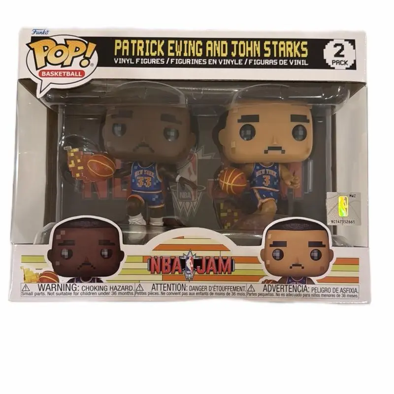 Funko Patrick Ewing & John Starks NBA JAM POP! Iconic Duo Vinyl Figures 2 Pack for Fans of NBA JAM Series Basketball Collectible