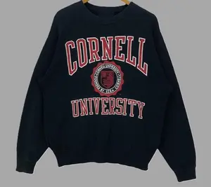 Vintage 90s Cornell University Crewneck Sweatshirt, Cornell University Shirt