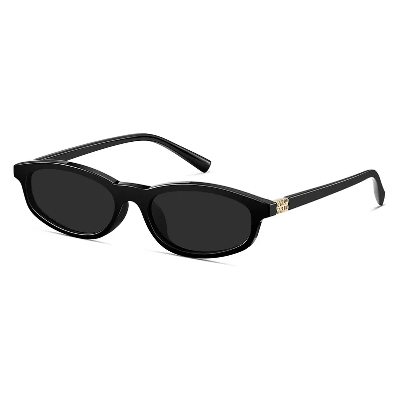 KIMORN Women's Oval Cat Eye Polarized Fashionable Sunglasses - Y2K Vintage Fall Style, Trending Glasses, Sun Protective Shades, Outdoorfun Sunglass Style, Sun Glasses Eyewear, Gifts for Women, Travel Daily Wear Accessories