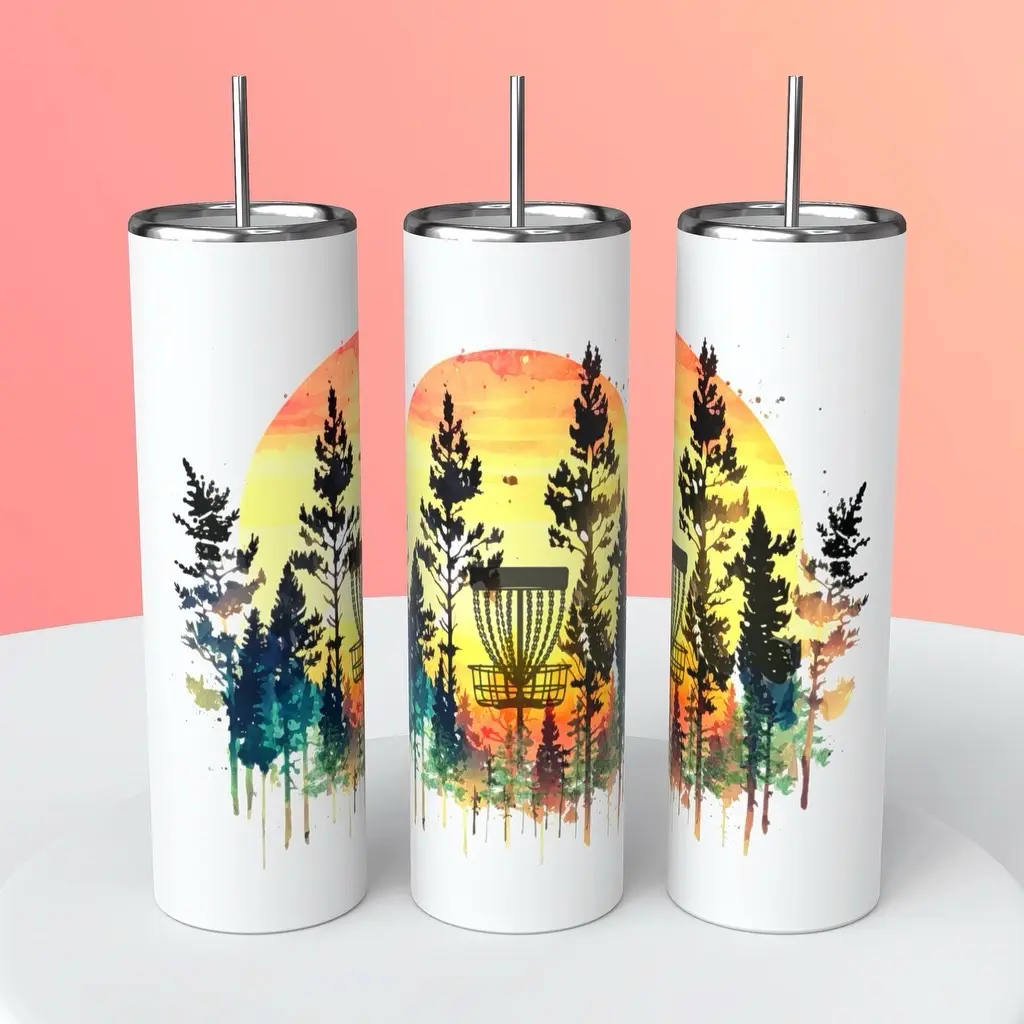Disc golf sunset  | 20 oz tumbler
