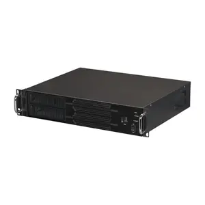 212 MAIN 2U Rackmount Server Case - Black Aluminum & Steel, MicroPS3 PSU, Hot Swap, Micro ATX Compatibility, Server Cooling Support, 1 External 5.25 in. Drive Bay, Single Power Supply