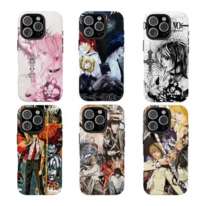 D3ath N0te Series | Light Yagami & L & Misa Amane Phone Case,Compatible for iPhone 16 15 14 13 12 11 17Pro Max,for Samsung S25 S24 S23 S22 Ultra,Durable Dual-Layer design phone cover,Perfect Gift for Her