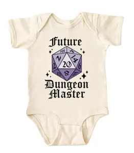 Future Dungeon Master Onesie, Infants Baby Onesie, Cotton Baby Clothes, Funny Baby Bodysuit