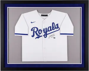 Jac Caglianone Kansas City Royals Deluxe Framed Autographed Nike White Replica Jersey - Fanatics Authentic Certified
