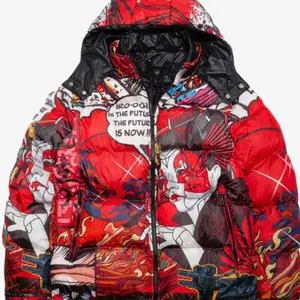 Light Weight Puffer Jacket Menswear Zipper Stylish Tops Coats