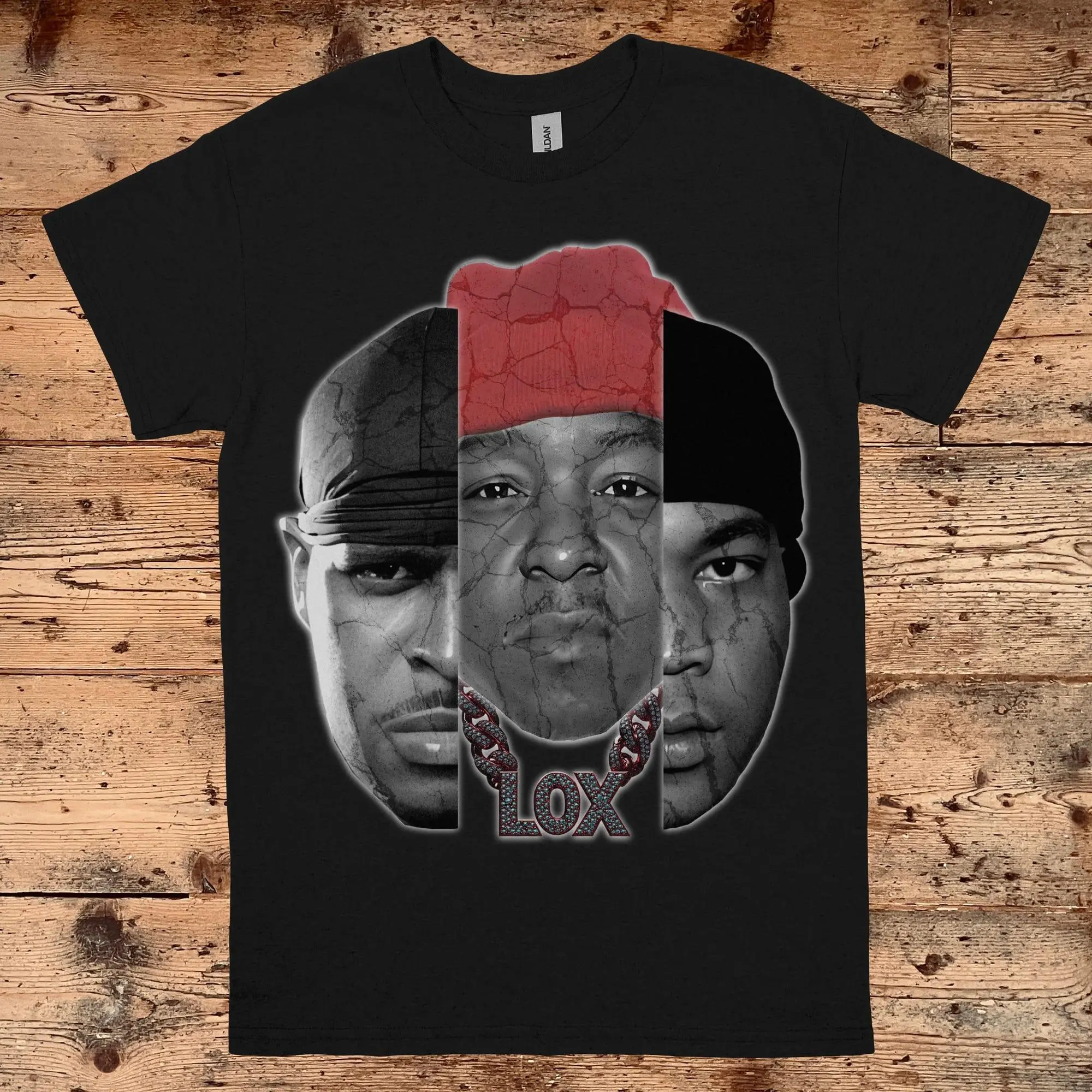 [Sale Up To 30%] The Lox T-shirt Vintage Hip-Hop Graphic Tee Classic 90s Rap Style Jadakiss Styles P Sheek Louch Fan T-shirt Urban Streetwear Gift T-shirt