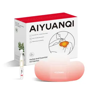 AIYUANQI 5-Pack Herbal Heat Patches with Herbal Oil, Natural Warm Compress for Neck & Shoulder Knots Relief, Breathable Deep Tissue Care for Abdomen