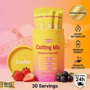 LeeFar Cutting Drink Mix -I Strawberry Acai Flavor - 30 Servings