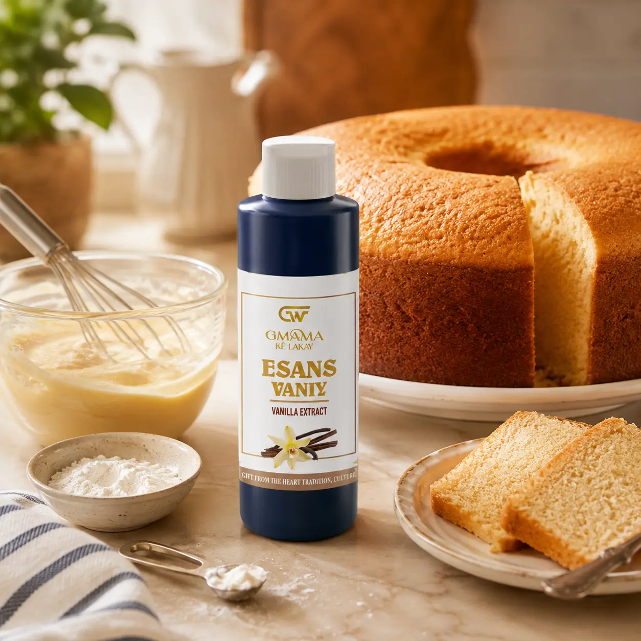 Esans Vaniy Pure Haitian Vanilla Essence | Vanilla Extract for Cakes, Desserts & Drinks