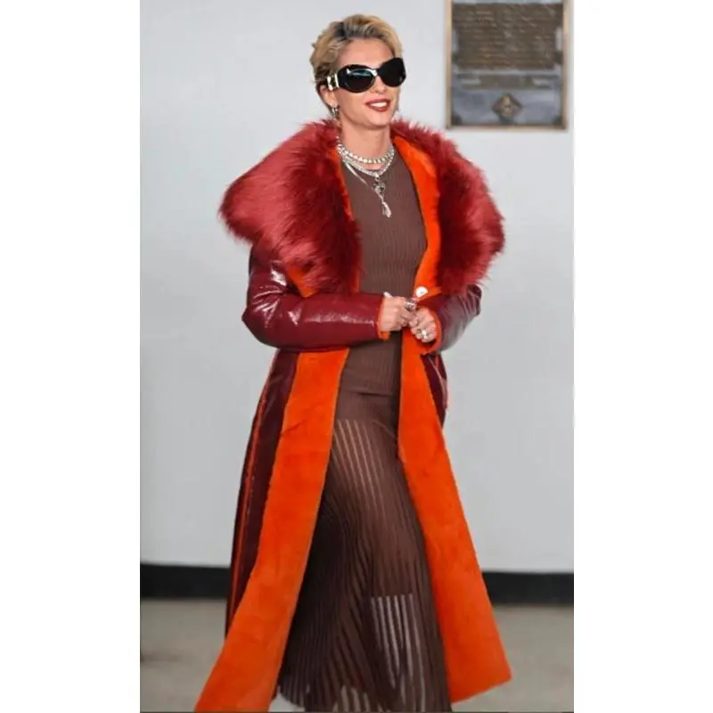 Skye Riley Smile 2 Faux Fur Leather Coat