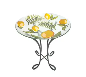 Temp-tations Outdoors Glass Bird Bath With Base