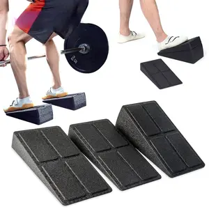 Squat Wedge Blocks, 3 Counts Non-slip Incline Boards, Foot Wedge Foam Incline Boards, Yoga Equipment for Home Workouts, Leg Extensions, Calf Stretching, Heel Squats