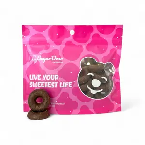Dark Chocolate Covered Raspberry Jelly Rings – Rich & Fruity Candy for Adults & Chocolate Lovers - 4 oz & 8 oz & 1 lb & 3 lb Chocolate Bag