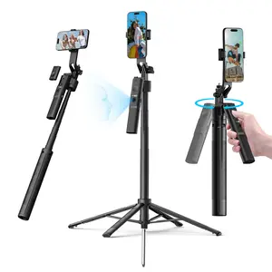 Uskeyvision R01 Smart Auto-Tracking Tripod, 360° Rotating Camera Stand, Magnetic, Long Battery Life, Phone Holder with Remote Control