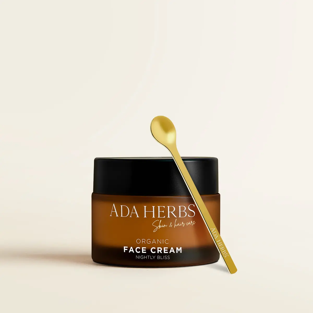 ADA HERBS Organic Night Cream with Argan Oil and Honey - Nourishing & Regenerating for All Skin Types - Intensive Repair, Enhanced Regeneration, Optimal Hydration - Made in France