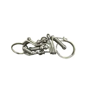 304 Stainless Steel Keychains with Motorcycle Shape, Handmade Keychains